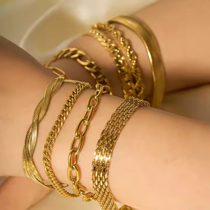 The Elemental Stack – Set of 4 Bracelets