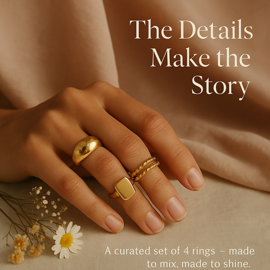 The Artisanal- Set of 4 rings