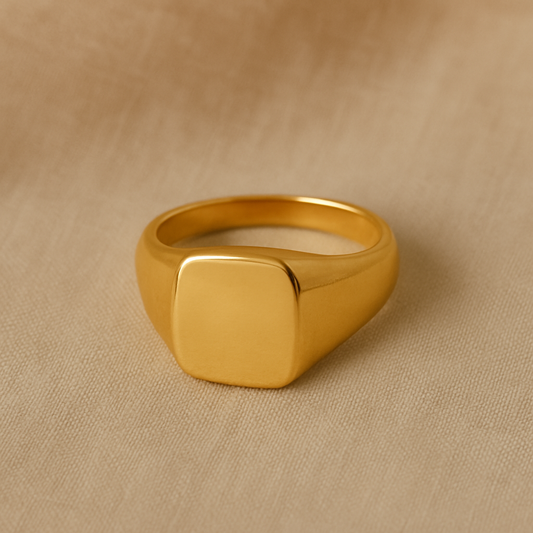 Signet Square Ring